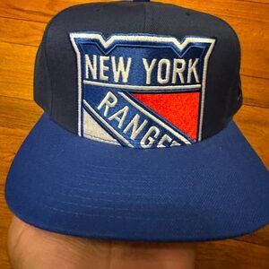 Brand New New York Rangers Big Logo Mitchell & Ness SnapBack